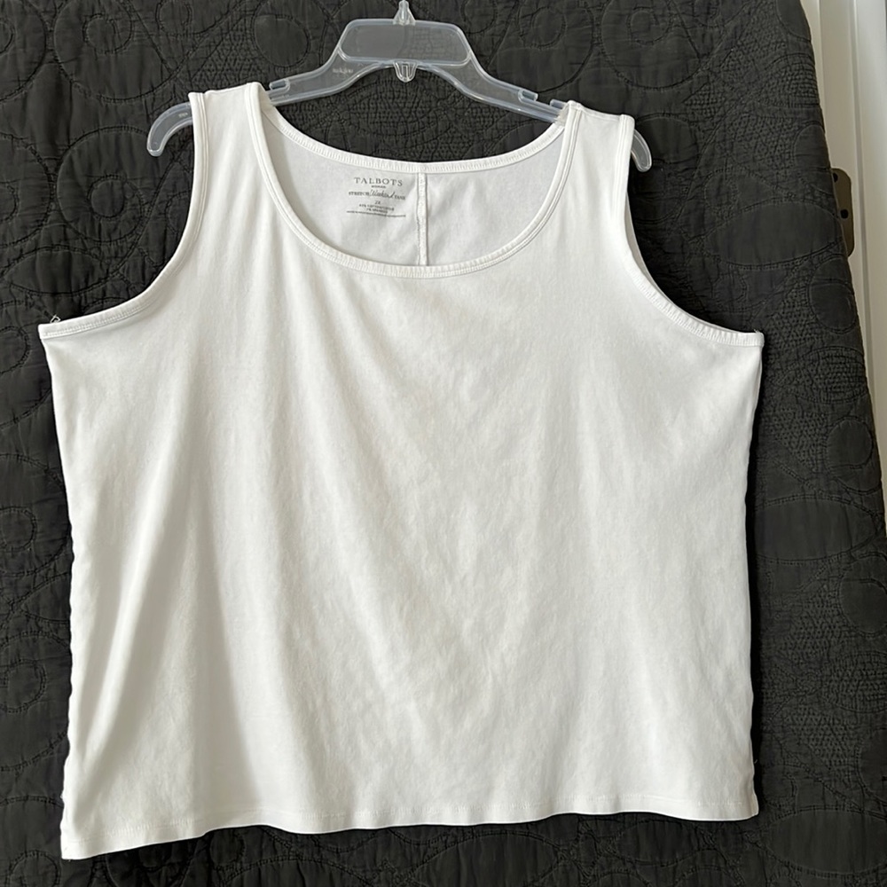 Talbots Weekender Tank White